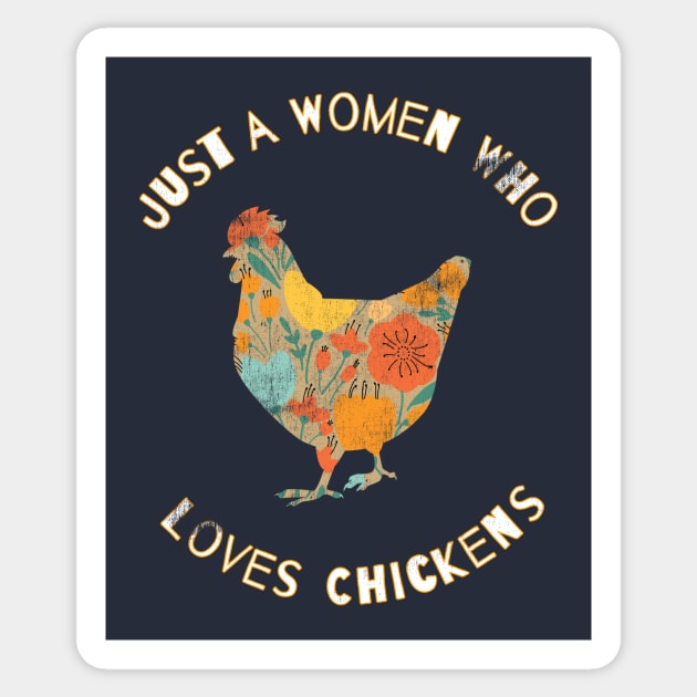 Chickens are Freaking Awesome, Funny Chicken Saying, Chicken lover, Gift Idea, Retro Design Sticker by joannejgg